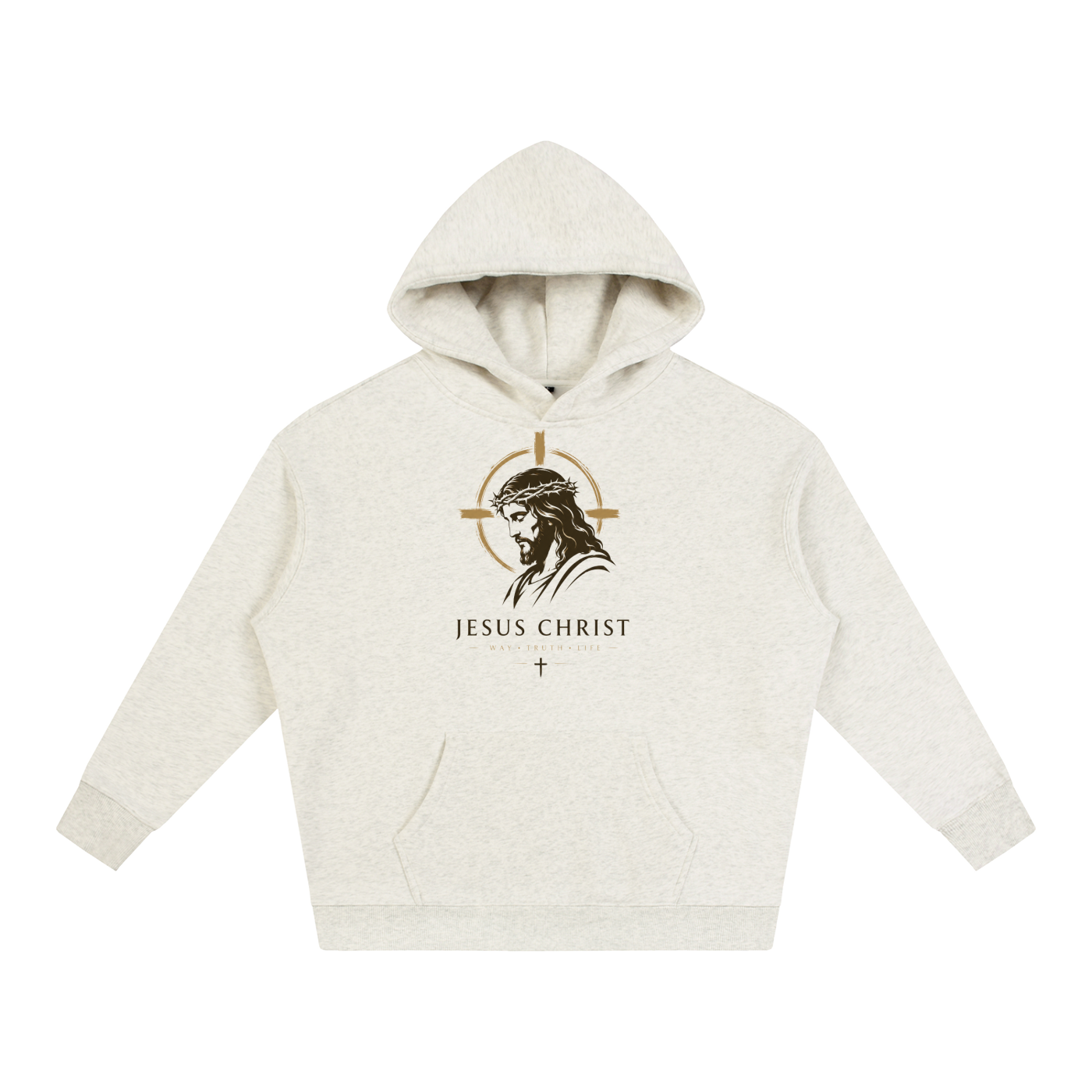 Jesus Christ GodisKing Oversize Fleeced Hoodie
