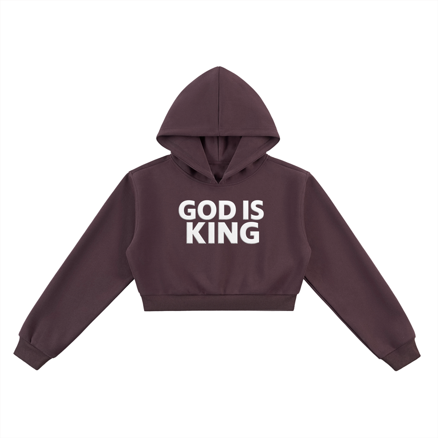 GOD IS KING Women’s Essential Cropped Hoodie