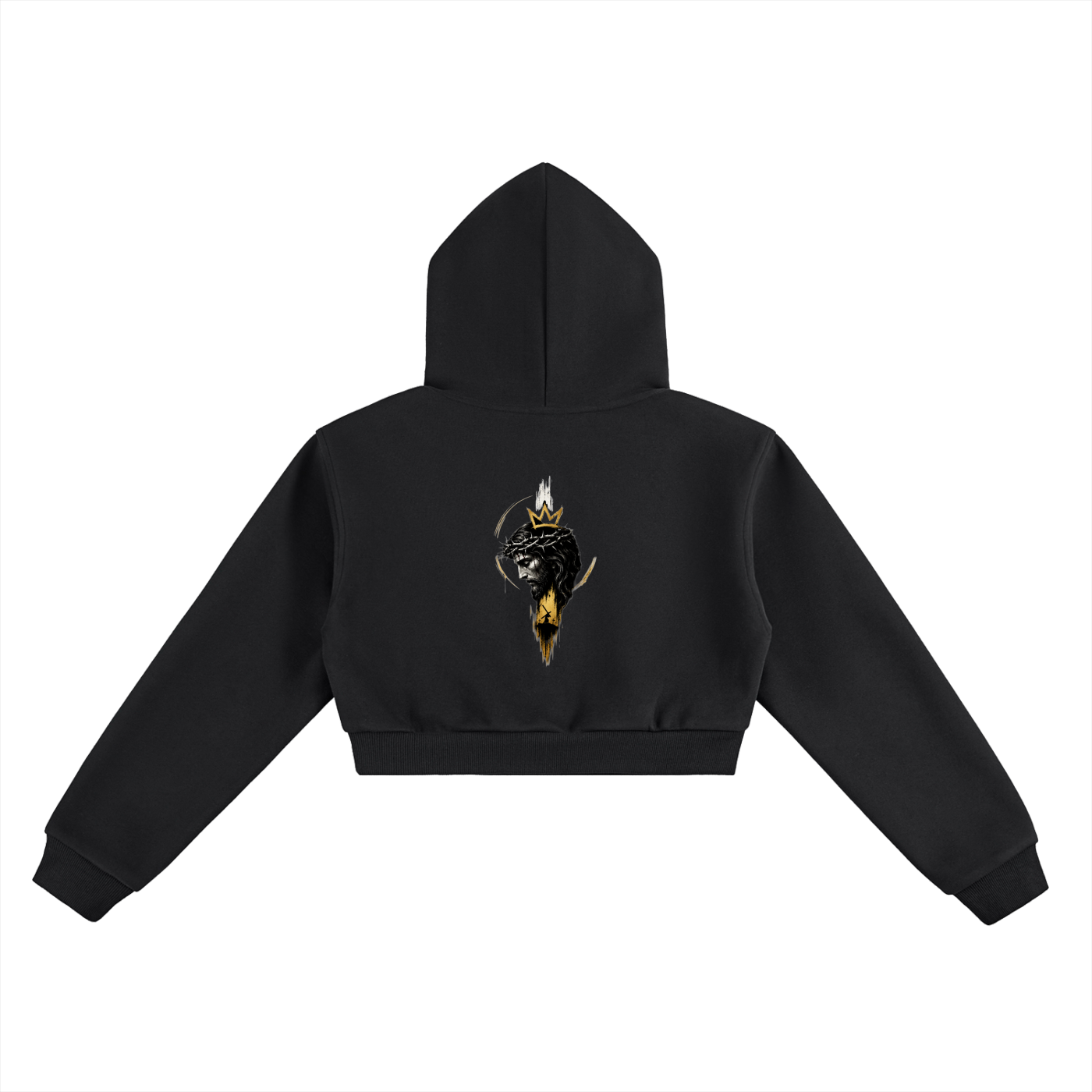 GOD IS KING Women’s Essential Cropped Hoodie