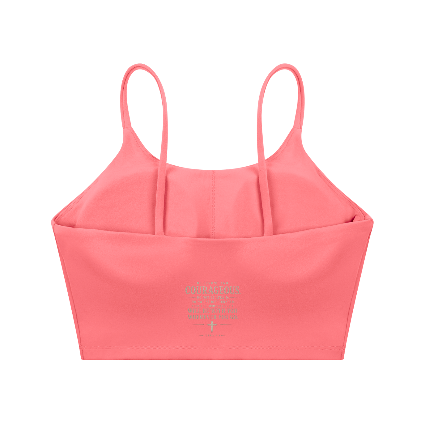 GOD IS KING Spaghetti Strap Yoga Sports Bra
