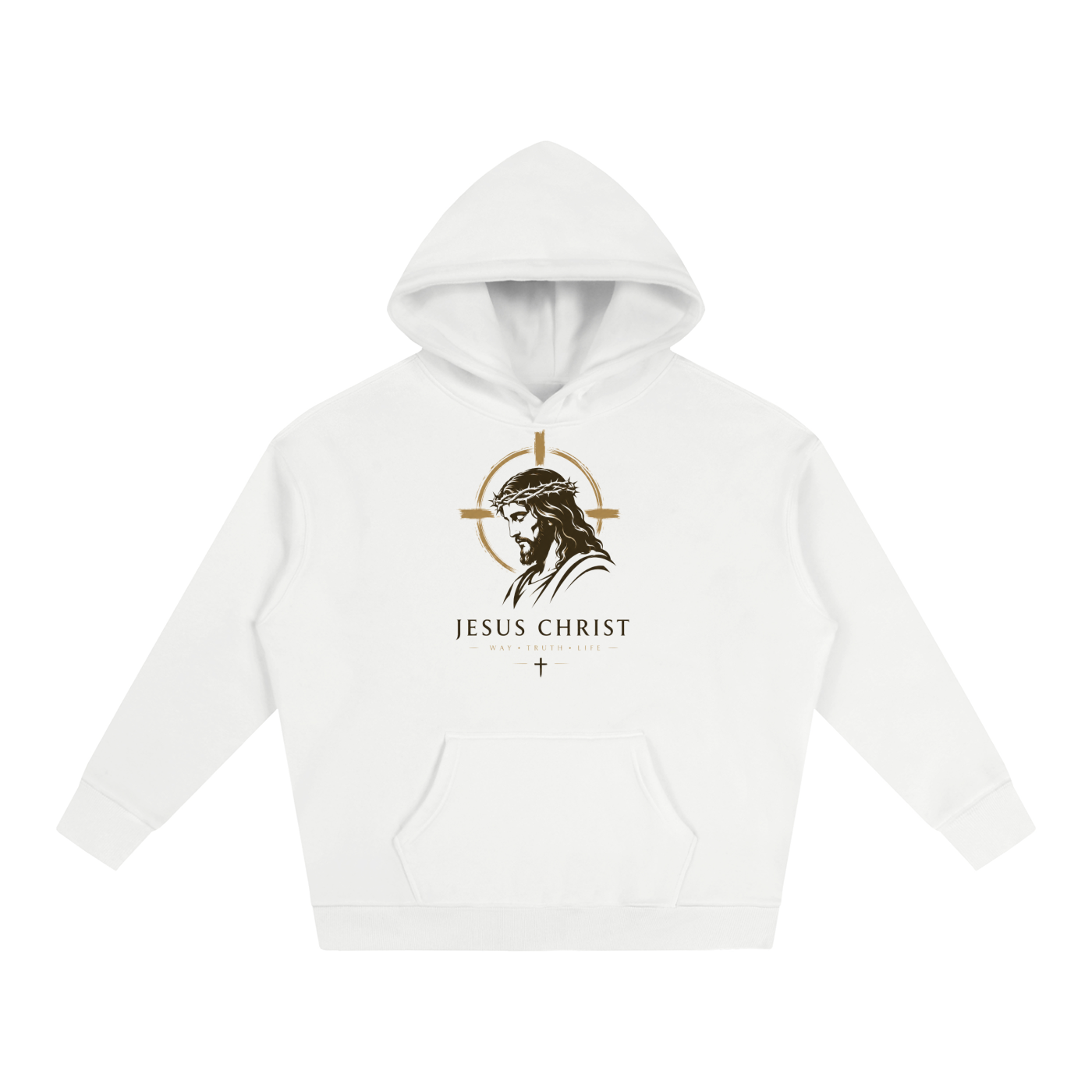 Jesus Christ GodisKing Oversize Fleeced Hoodie