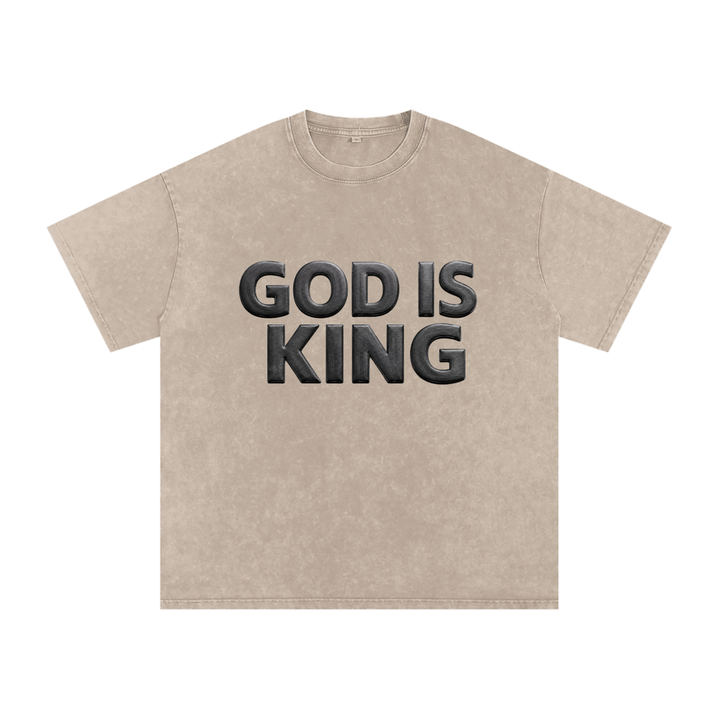 GOD IS KING Premium Oversized Faith Tee