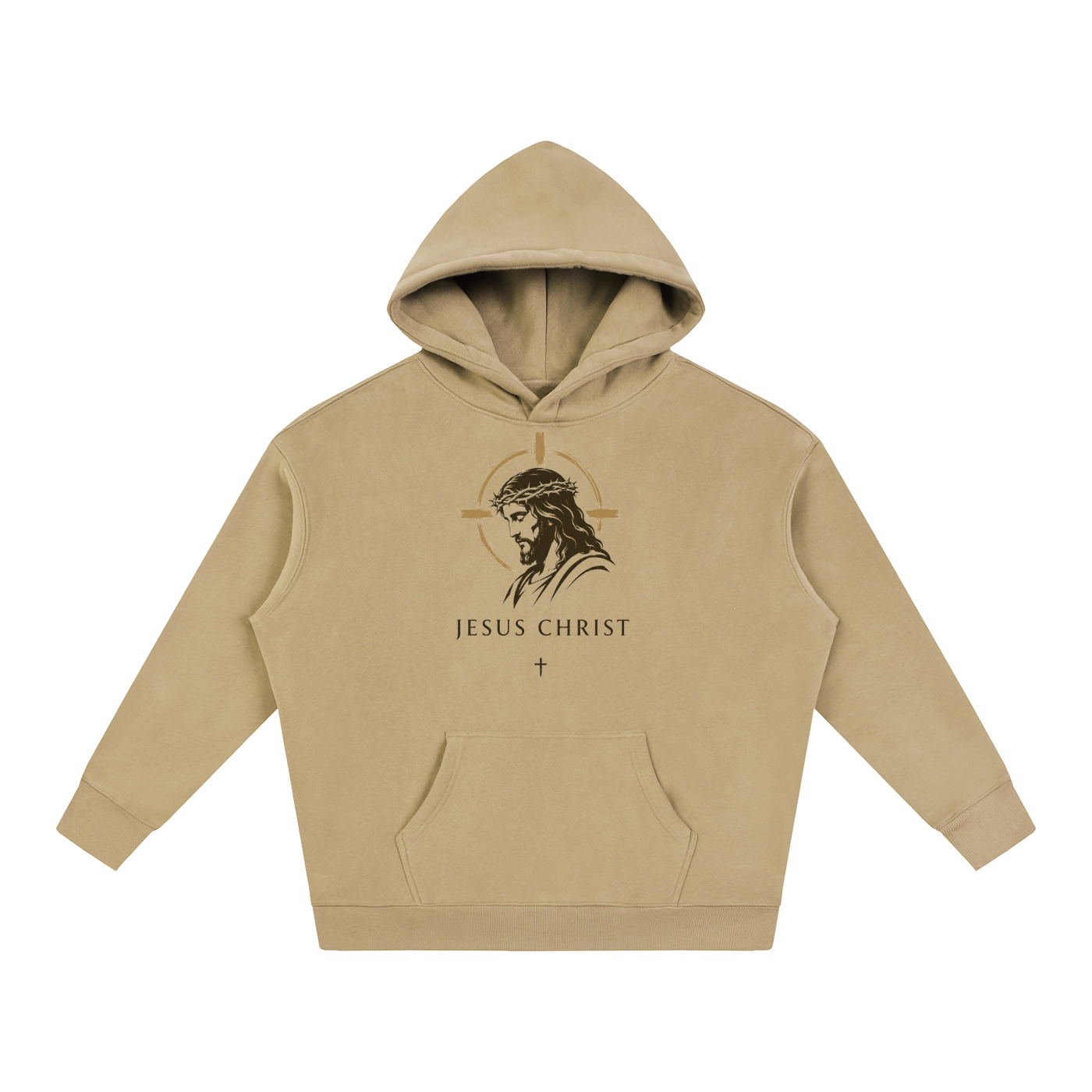 Jesus Christ GodisKing Oversize Fleeced Hoodie