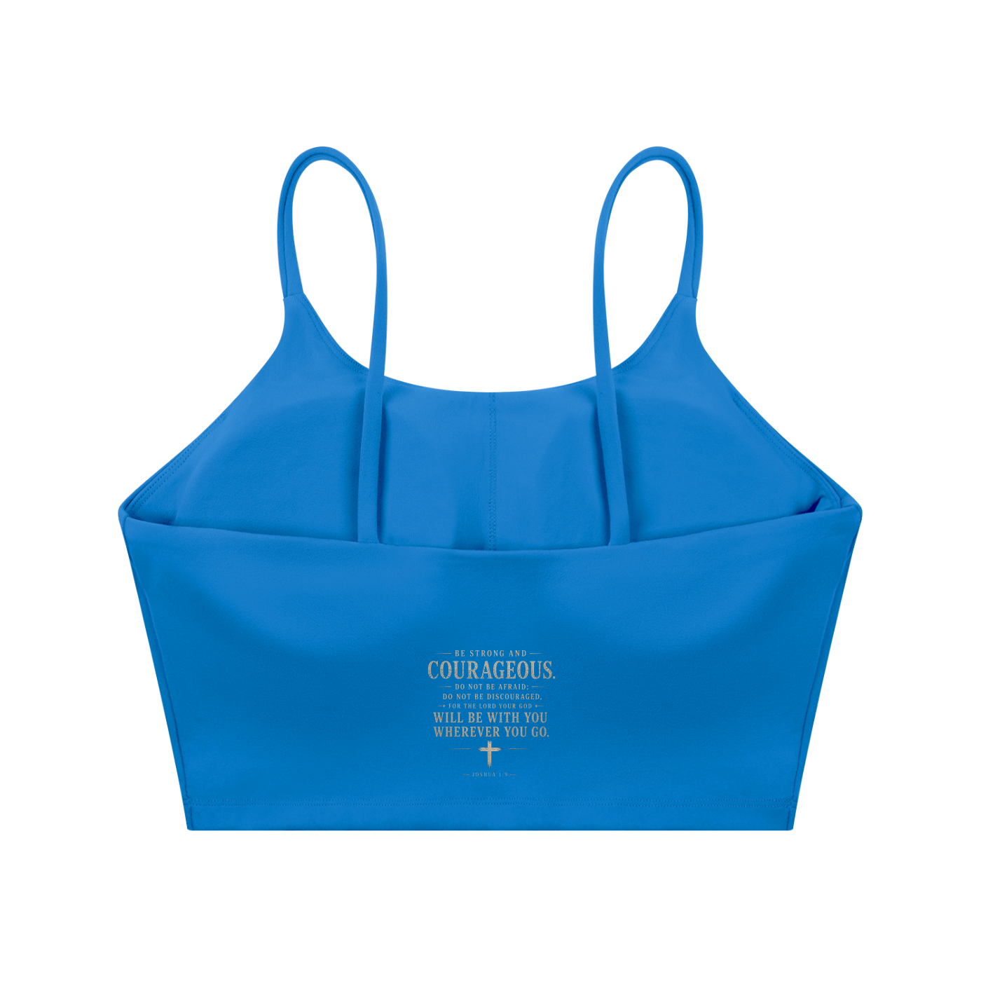 GOD IS KING Spaghetti Strap Yoga Sports Bra