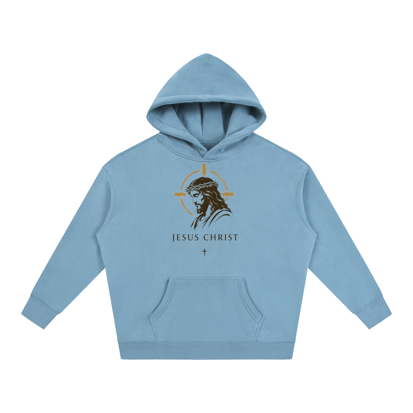 Jesus Christ GodisKing Oversize Fleeced Hoodie