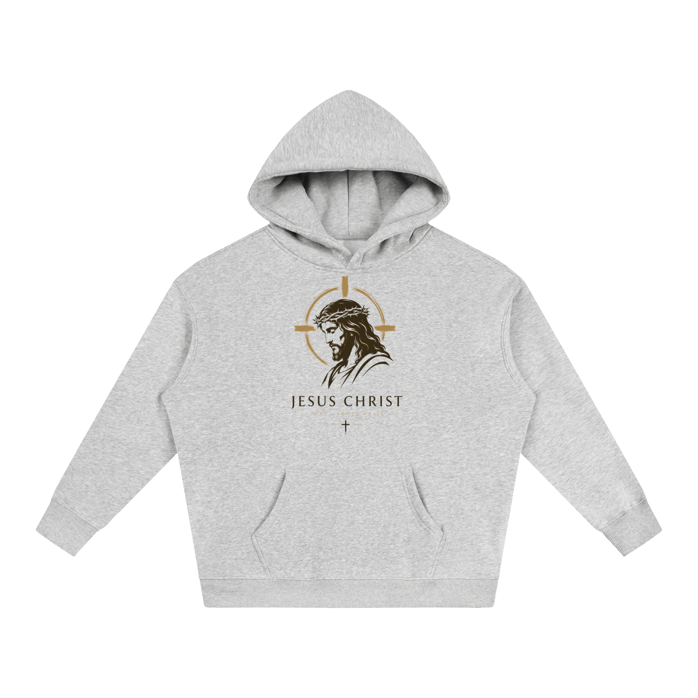 Jesus Christ GodisKing Oversize Fleeced Hoodie