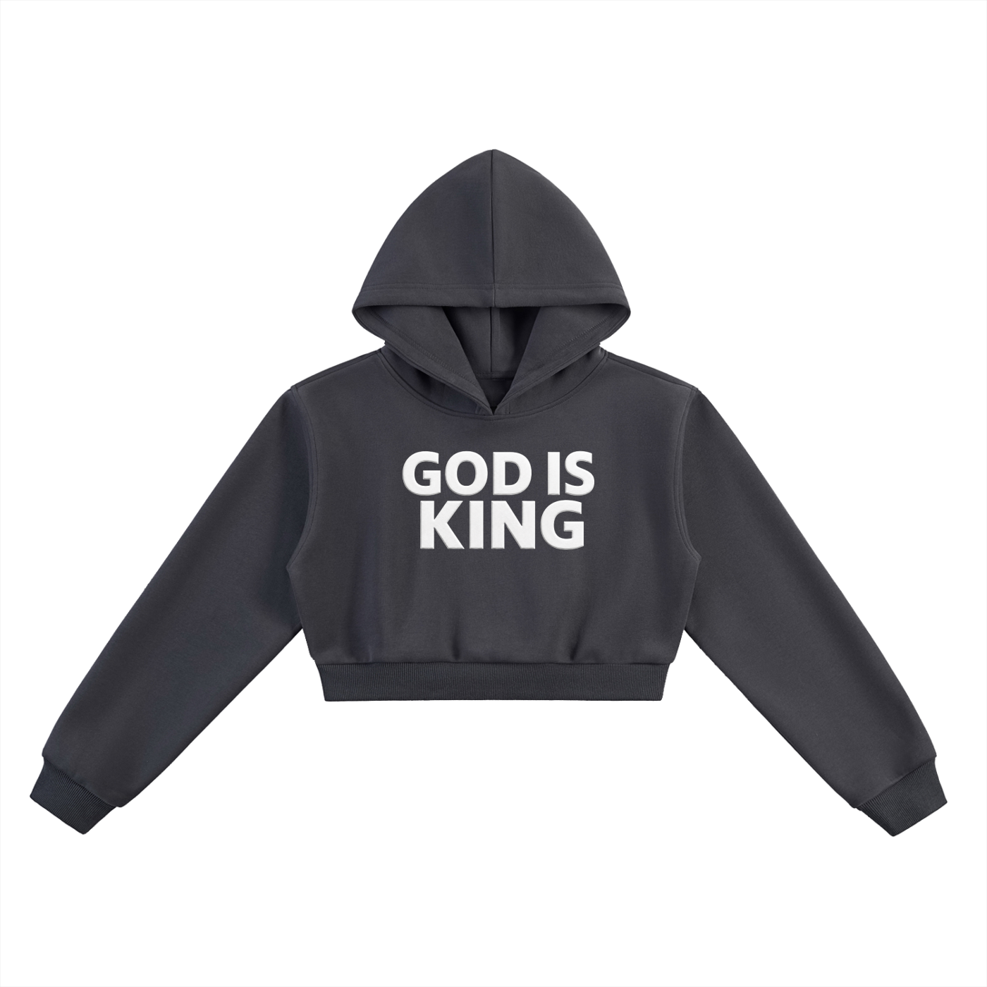 GOD IS KING Women’s Essential Cropped Hoodie