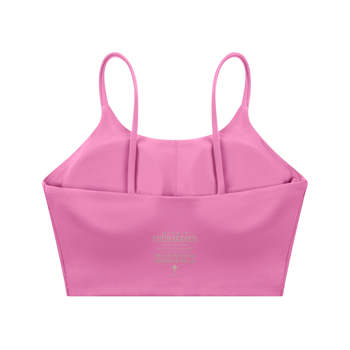 GOD IS KING Spaghetti Strap Yoga Sports Bra