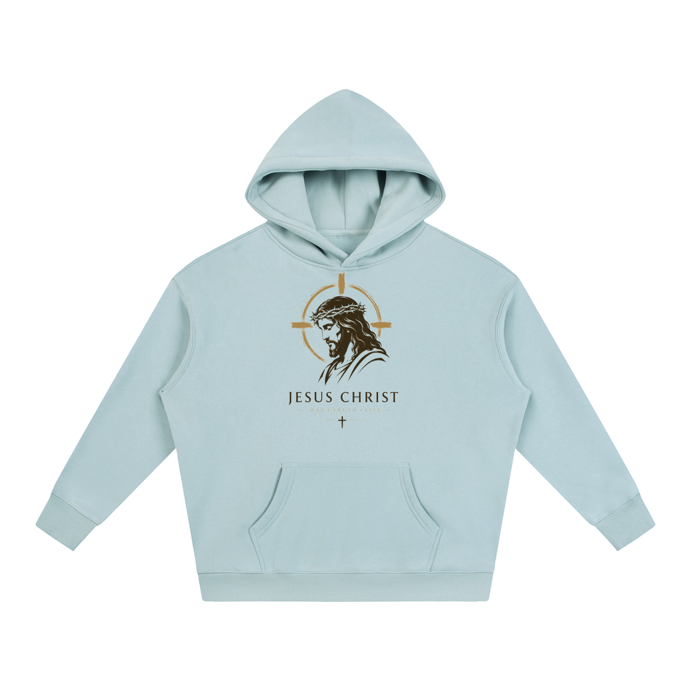 Jesus Christ GodisKing Oversize Fleeced Hoodie