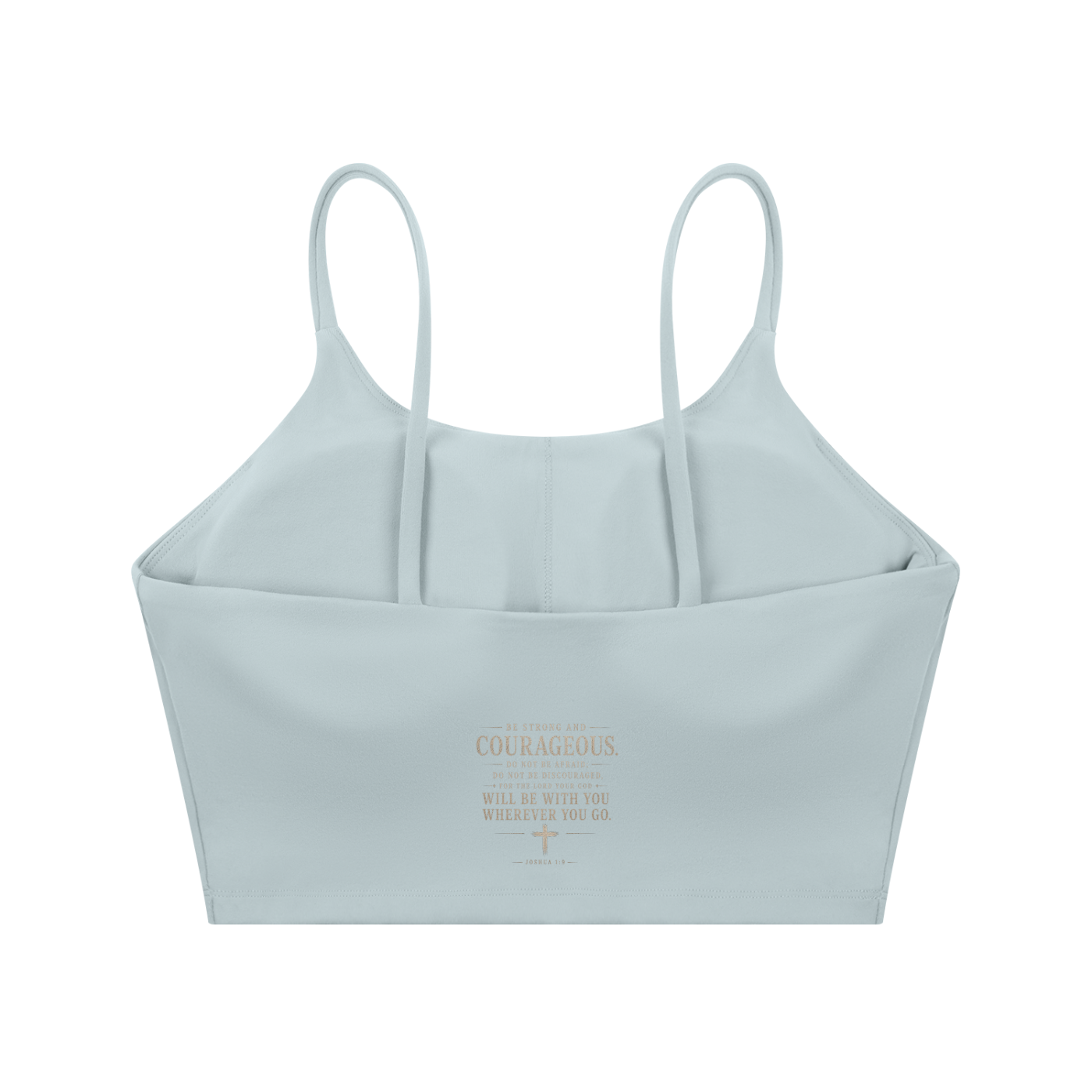 GOD IS KING Spaghetti Strap Yoga Sports Bra