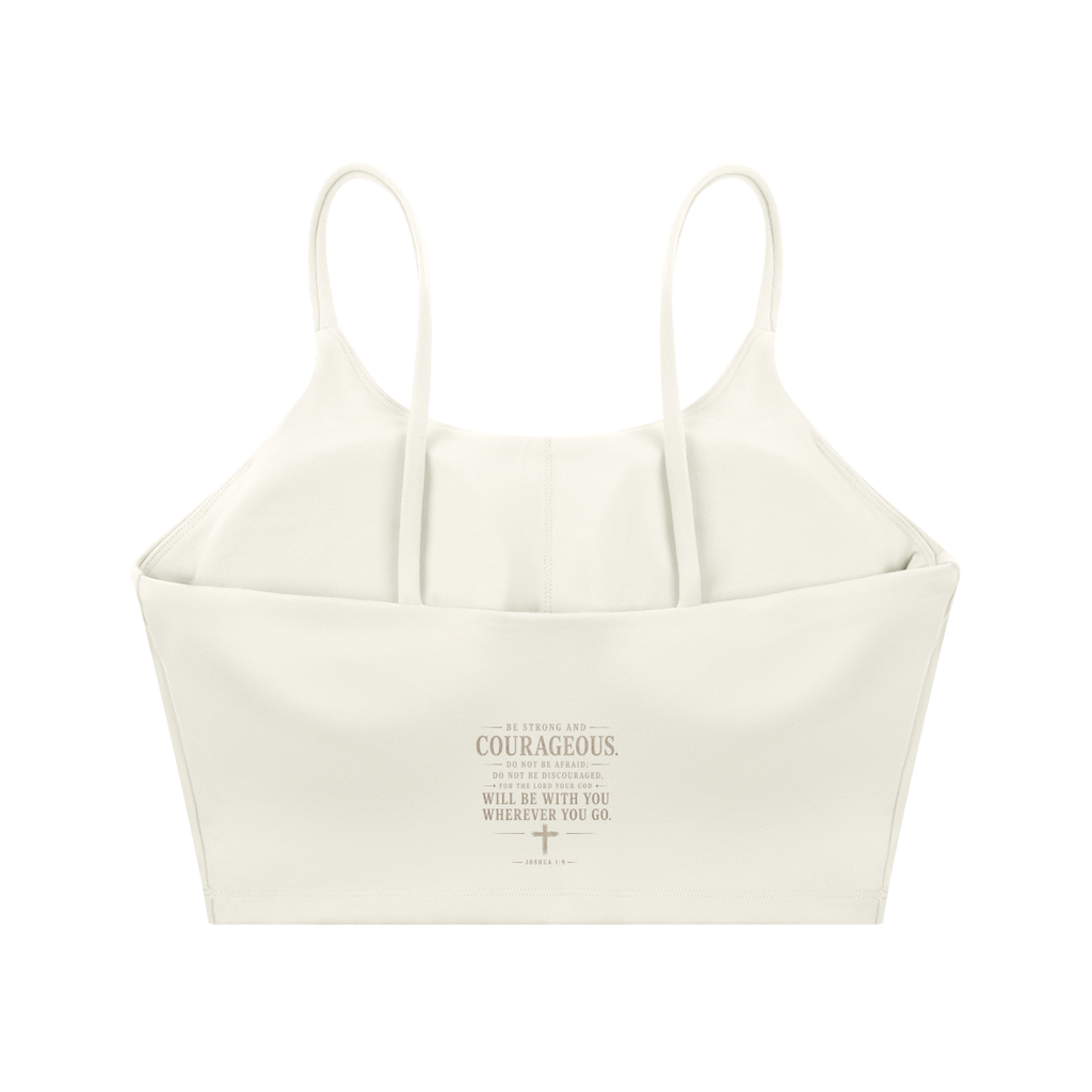 GOD IS KING Spaghetti Strap Yoga Sports Bra