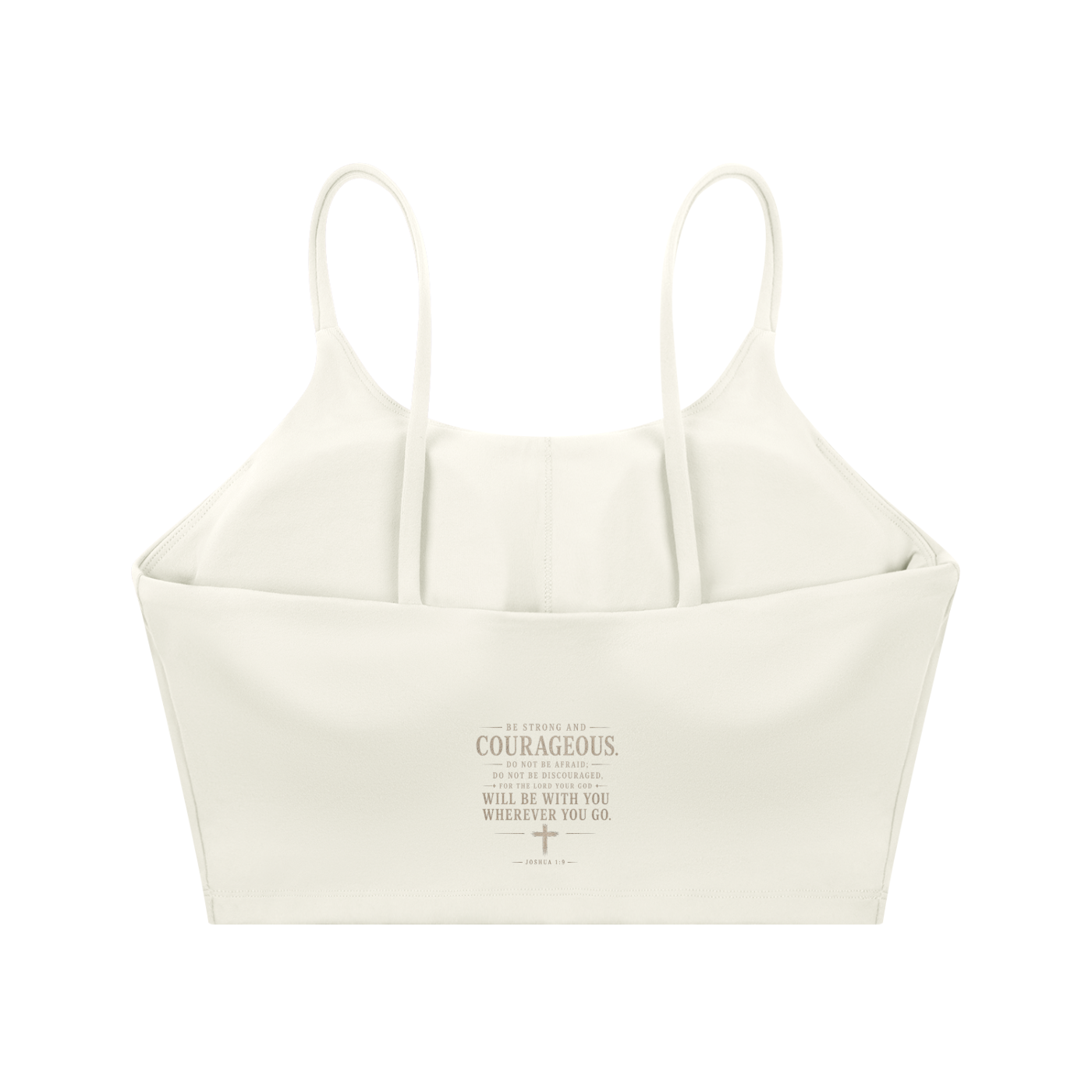 GOD IS KING Spaghetti Strap Yoga Sports Bra