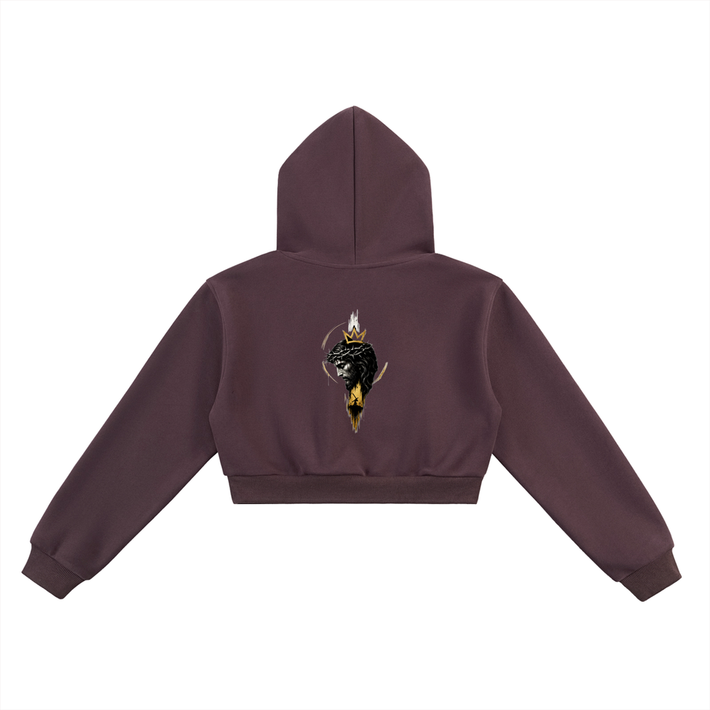 GOD IS KING Women’s Essential Cropped Hoodie