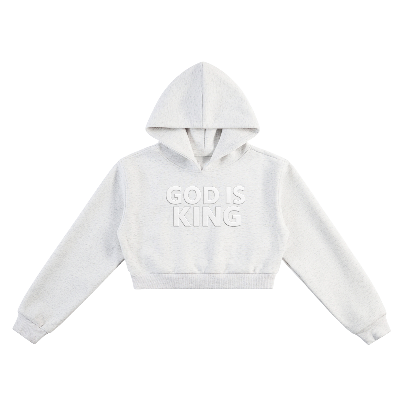GOD IS KING Women’s Essential Cropped Hoodie