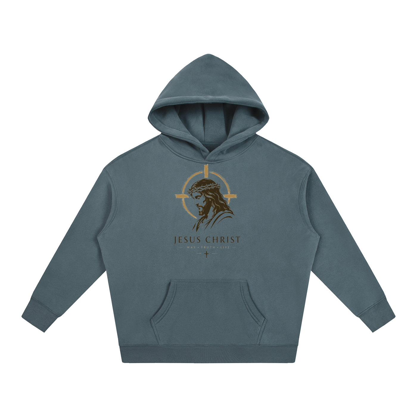 Jesus Christ GodisKing Oversize Fleeced Hoodie