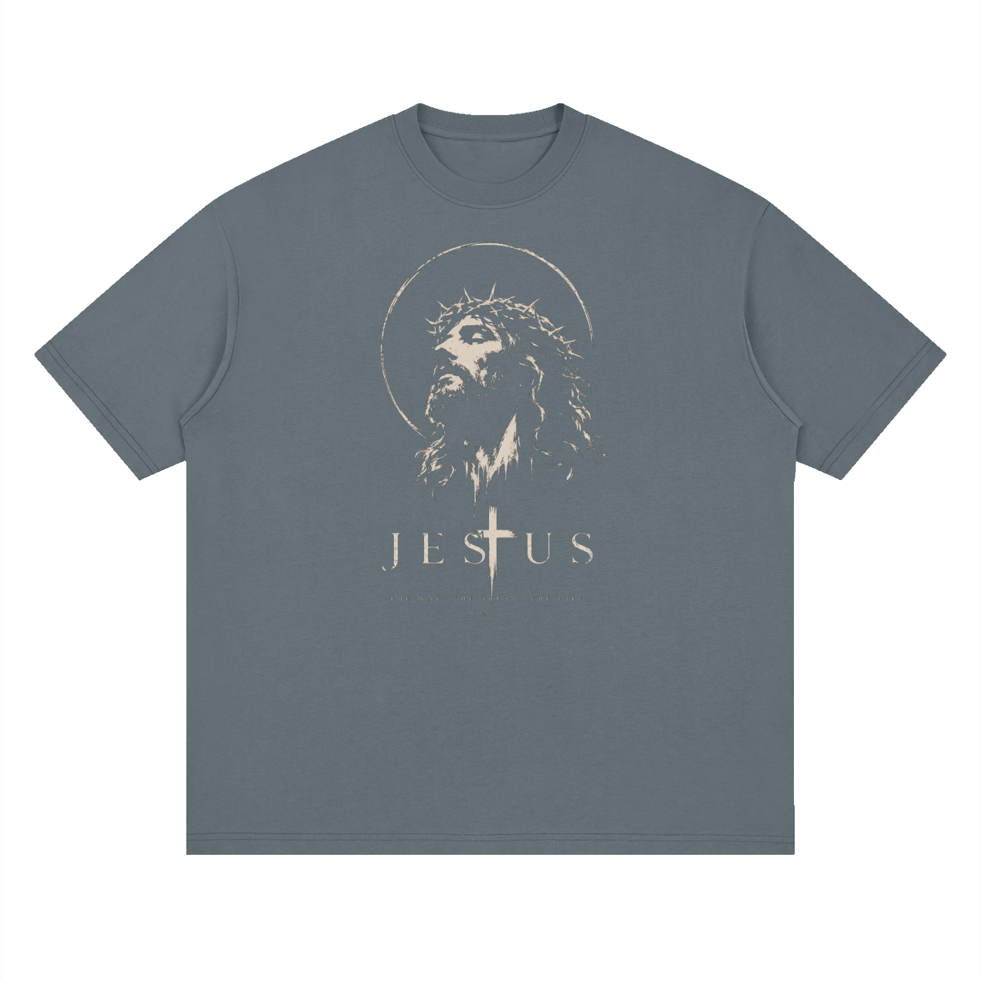 Jesus Streetwear Loose Drop Shoulder T-Shirt
