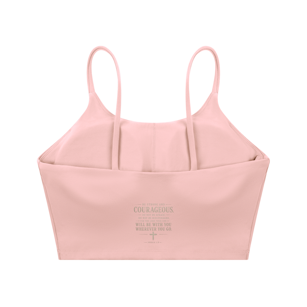 GOD IS KING Spaghetti Strap Yoga Sports Bra
