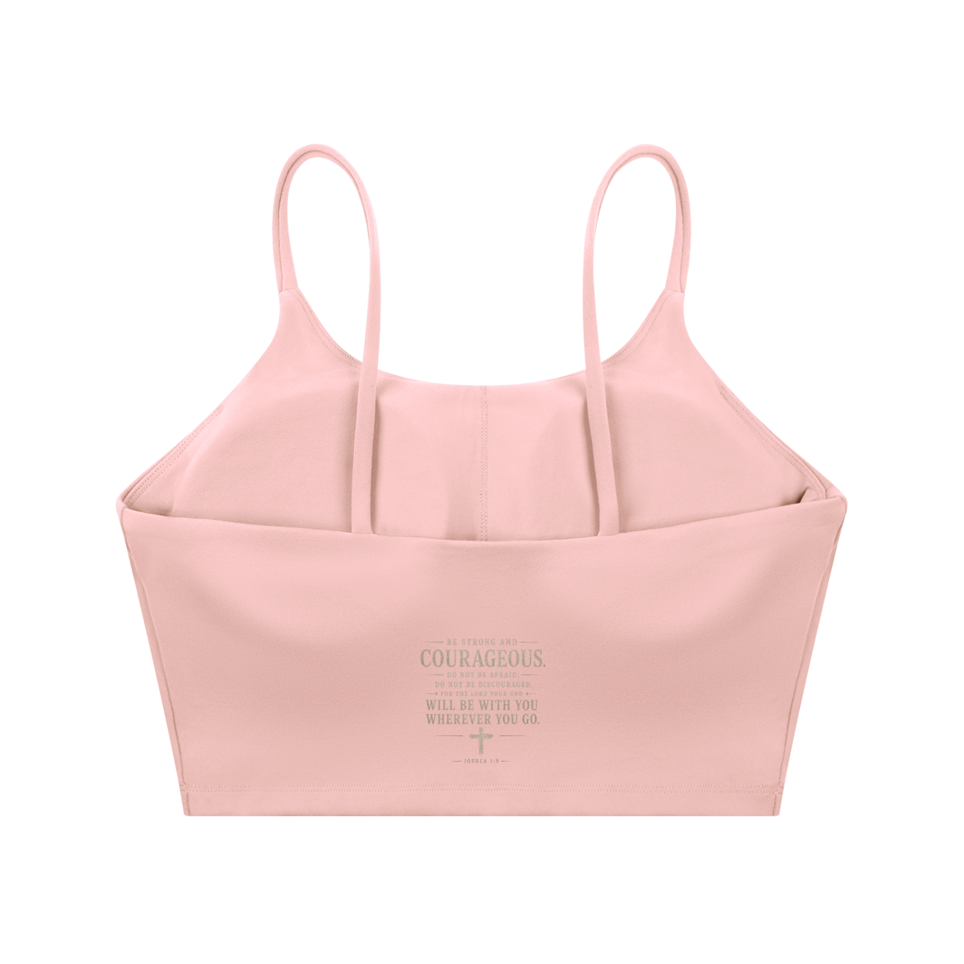 GOD IS KING Spaghetti Strap Yoga Sports Bra