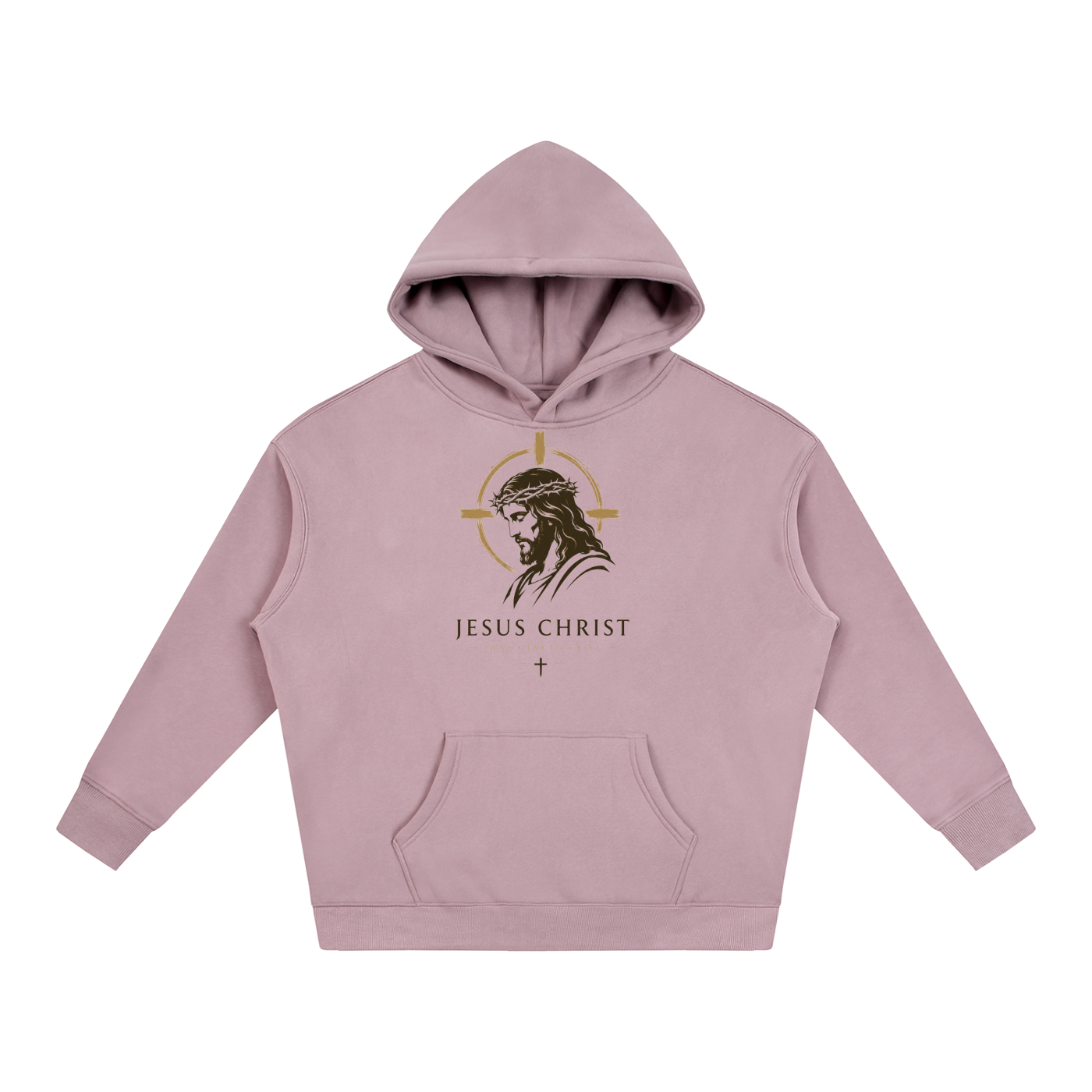 Jesus Christ GodisKing Oversize Fleeced Hoodie