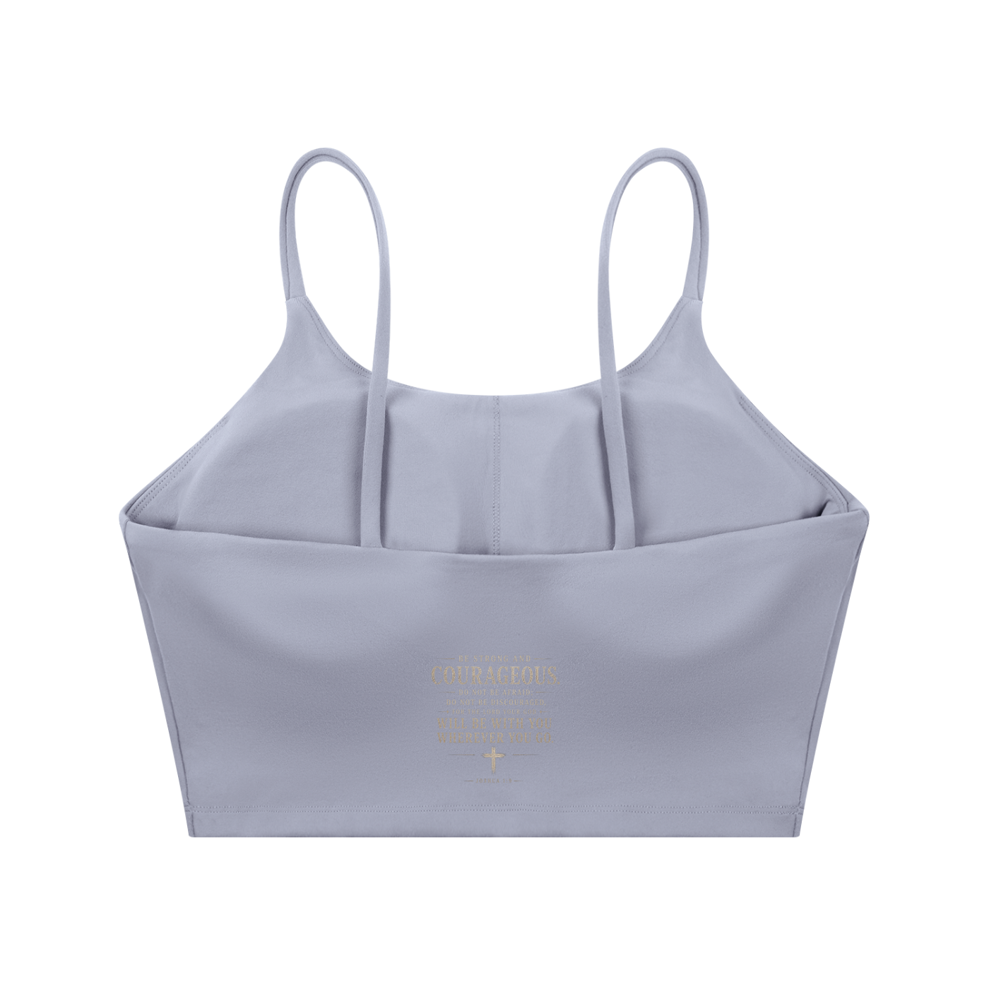 GOD IS KING Spaghetti Strap Yoga Sports Bra