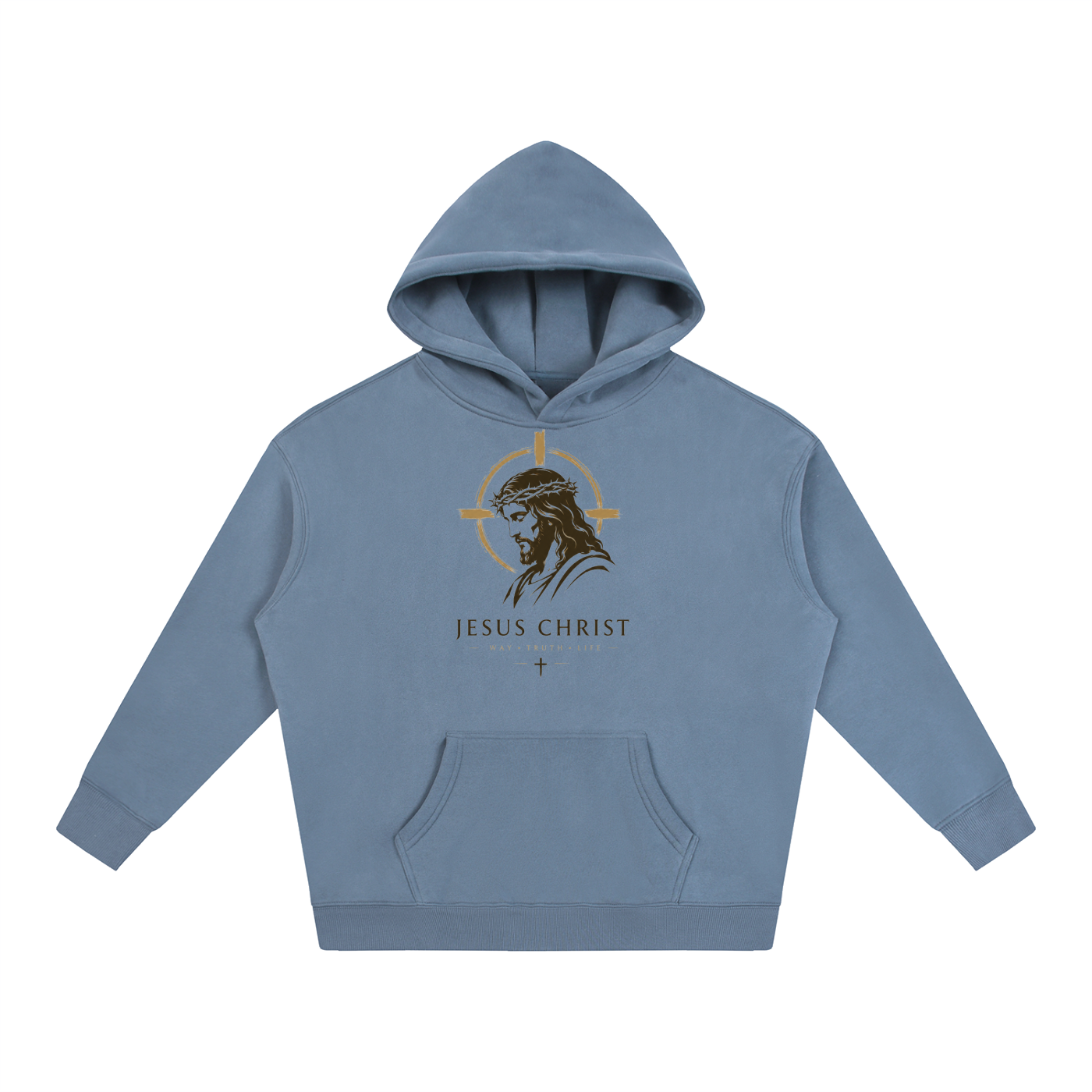 Jesus Christ GodisKing Oversize Fleeced Hoodie
